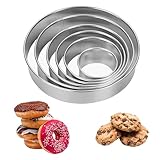 6 Stück Plätzchen Ausstecher,Ausstecher Rund,Edelstahl Ausstechform...