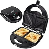 Syntrox Germany SM-750WD Sandwichmaker mit herausnehmbaren und...