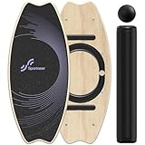 Sportneer Balance Board Holz, Indoorboard Skateboard, Indoor Surfboard...