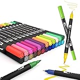 Koilox Pinselstift Set Pinselstiften Aquarellpinsel Brush Pen Set, 24...