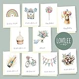 LOViLEE® Glückwunschkarten inkl. extra Umschläge & Sticker zu jedem...
