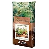 Green Home Hochbeeterde 72L - Hochbeet Erde mit Perliten, Kokosfasern,...