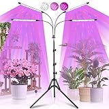 Railee Pflanzenlampe LED Vollspektrum 120 LEDs Grow Lampe Pflanzenleuchte...