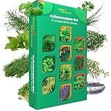 Kräutersamen Set - 10 Sorten Samen - Saatgut Sortiment - Anzuchtset für...