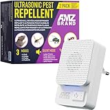 AMZ BRAND Ultraschall-Schädlingsvertreiber – 2er-Pack Weiß –...