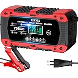 YDBAO Autobatterie Ladegerät 10A 12V Smart Vollautomatische KFZ...