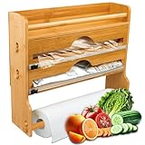 VON STEINEICH® Küchenrollenhalter aus Holz [ohne Bohren] Wandrollenhalter...