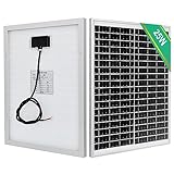 ECO-WORTHY 25 Watt 12 Volt Solarpanel IP65 Wasserdichtes Solarmodul Off...