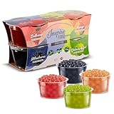 INSPIRE FOOD Bubble Tea Perlen Set - 4er-Pack Popping Boba Fruchtperlen |...