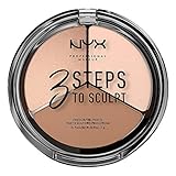 NYX Professional Makeup 3 Steps to Sculpt Face Sculpting Palette-...