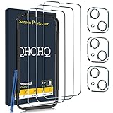 QHOHQ 3 Stück Panzer Schutz Glas für iPhone 14 6.1'/ iPhone 13 6.1' mit 3...