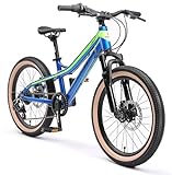 BIKESTAR Alu Mountainbike Jugendfahrrad 20 Zoll ab 6-9 Jahre Hardtail | 7...