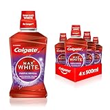 Colgate Mundspülung Max White Purple Reveal 4x500ml - unsere lila Kraft...