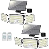 Giliwosy Solarlampen für Außen mit Bewegungsmelder, 160 LED Solarleuchten...