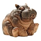 Design Toscano Hanna der Hippo Afrikanische Dejo Wasserspeierstatue,...