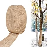 Fonyet Jute Wickelstreifen 5cm x 20m Juteband Breit Winterschutz für...