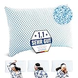 MKS Memory Foam Kopfkissen 50x70 – Ergonomisches Gelkissen für...