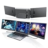 Laptop Screen Extender, 14' FHD Portable Monitor Extension, Triple Monitor,...