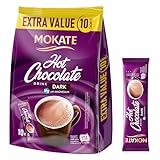 MOKATE® Hot Chocolate Dark - 1 Pack 180 g - 10 Säckchen - Dunkle...