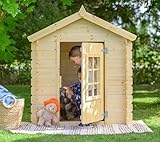 Timbela M570R-1 Kinderspielhaus aus Holz- Spielhaus im Freien für Kinder -...