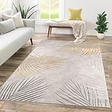 TT Home Wohnzimmer Teppich Kurzflor Geometrisches Design Abstrakte Optik,...