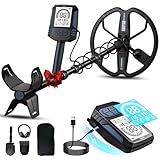 SUNPOW Wiederaufladbarer Metalldetektor für Erwachsene – 11'...