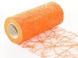 25 m x 20 cm Sizoweb® Vlies Original Tischband Tischläufer orange für...