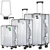3 Stück Kofferhülle Kofferschutzhülle Transparente PVC Koffer...