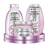 Garnier Wahre Schätze Glättendes Haarpflege-Set für mittellanges bis...