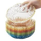 duisoad 10 Stück Speiseteller Camping Teller Plastikteller Mehrweg für...