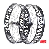 QHYRZE 26 X 4,0-4,9 Zoll Fatbike Laufradsatz Scheibenbremse Fahrrad...