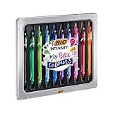 BIC Gel-ocity Quick Dry Tintenroller Stifte Set, Gelstifte in 10...
