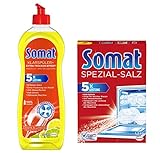 Somat Spülmaschinen SET Klarspüler Zitrone 750ml & Spezial-Salz 1,2Kg