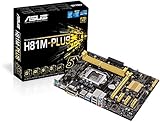 Asus H81M-PLUS Mainboard Sockel LGA 1150 (ATX, Intel H81, 2x DDR3 Speicher,...