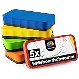 OfficeTree 5x Whiteboard Schwamm Magnetisch - 5 Farben - Whiteboard...
