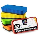 OfficeTree 5x Whiteboard Schwamm Magnetisch - 5 Farben - Whiteboard...