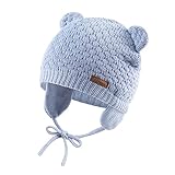 XIAOHAWANG Baby Wintermütze Jungen Mädchen Warmer Strickmützen Weicht...