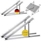 Solarmodul Halterung 114CM Photovoltaik Universal Solarmodul Winkel...