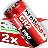 2er Pack CR2 Lithium Hochleistungs- Batterie für professionelle...