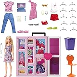 Barbie-Kleiderschrank Kleidung Und Accessoires, Mit Klapptüren Und...