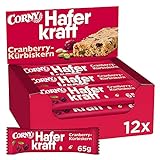 Haferriegel Corny Haferkraft Cranberry-Kürbiskern, Vollkorn & Vegan,...