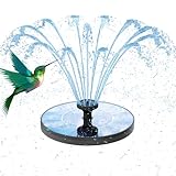 AISITIN Solar Springbrunnen für Außen, Solarbrunnen für Draussen mit 6...