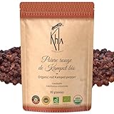 Khla - Kampot Pfeffer Rot Bio 80g - Roter Pfefferkörner Ganz Biologisch -...