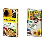 Floragard Bio Kompost-Erde 50 Liter – Pflanzerde für Blumen, Gemüse und...