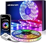 LED Strip 6m, RGB LED Streifen, APP und Fernbedienung, Bluetooth...