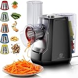 SUPERLEX Gemüseschneider Elektrisch 5-in-1 Gemüsehobel mit 5...