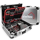siwitec Werkzeugkoffer 139-teilig | Werkzeug Set CRV | Werkzeugkasten...