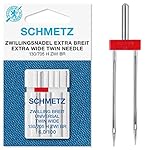 SCHMETZ Nähmaschinennadel Zwillings-Universal-Nadel 6,0/100 | 130/705 H...