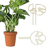 Hebterrka 2 Stück Monstera Pflanzstütze Einzigartiger Monstera-förmiger...