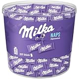 Milka Naps Alpenmilch – Mini-Schokoladentäfelchen aus zarter...